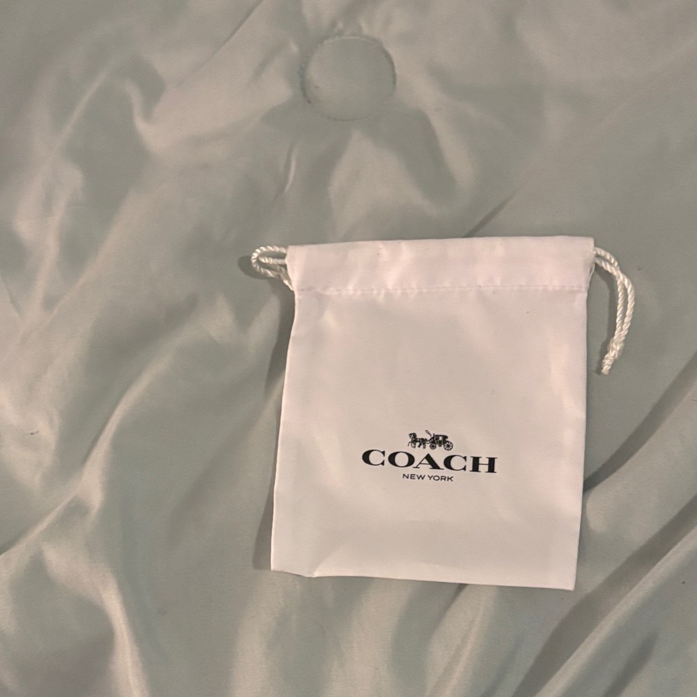 Coach White Drawstring Bag
